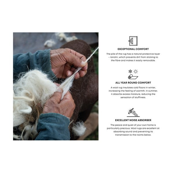 Tmavosivý vlnený koberec 200x300 cm Bran – Agnella-image-3