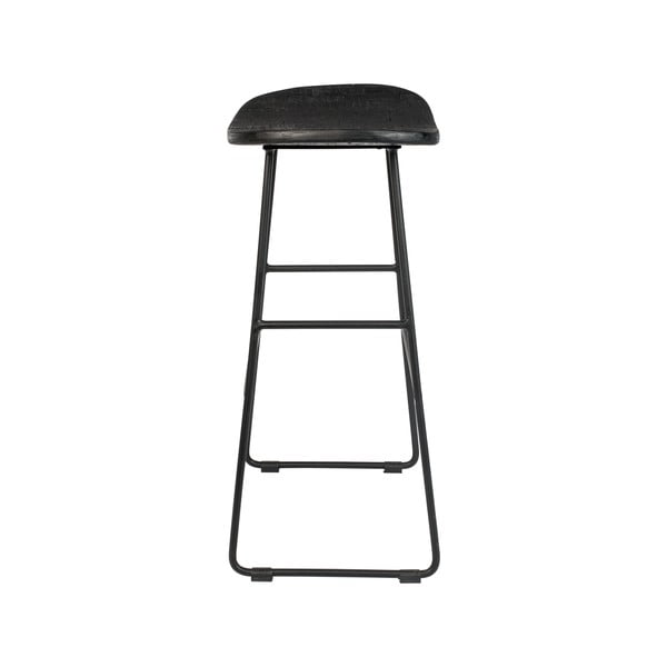 Čierna barová stolička 2 ks (výška sedadla 62 cm) Tangle – White Label-image-4