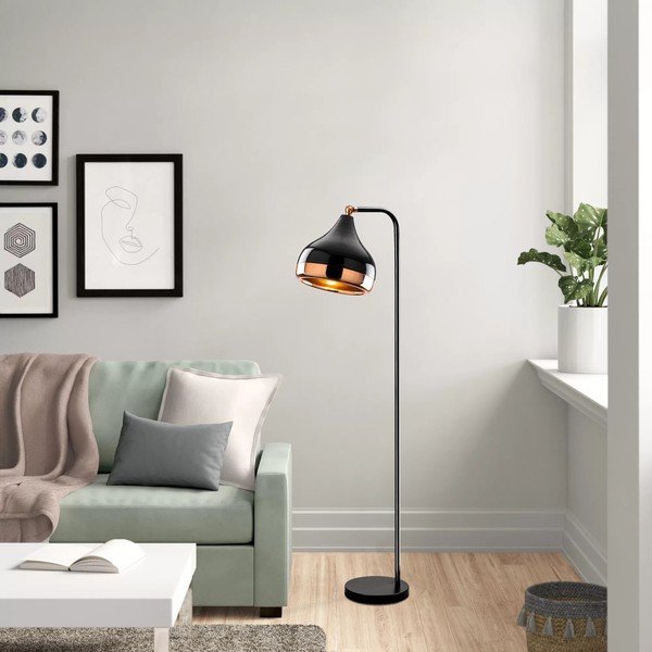 Stojacia lampa v čierno-medenej farbe Opviq lights Yildo-image-4