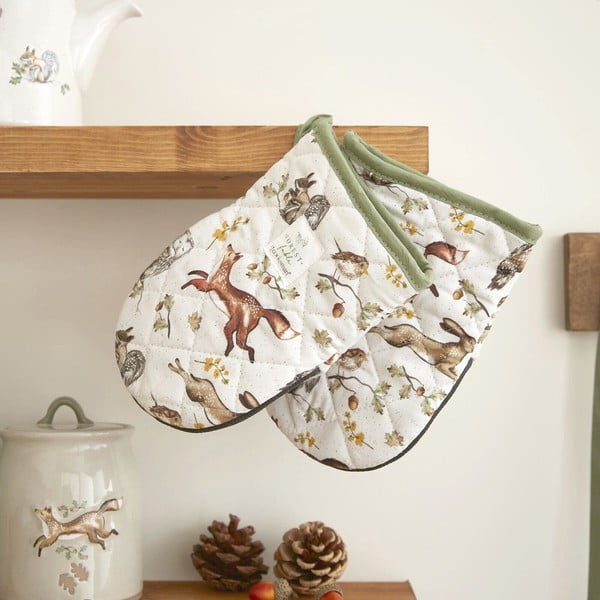 Bavlnené kuchynské rukavice v súprave 2 ks Forest Fable – Cooksmart ®-image-1