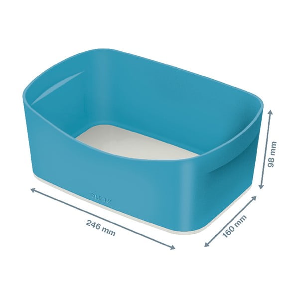Modrá stolová škatuľa Leitz Mailorder, objem 5 l-image-4