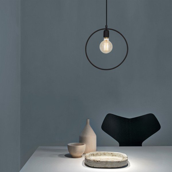 Čierne závesné svietidlo Geonni – Opviq lights-image-3