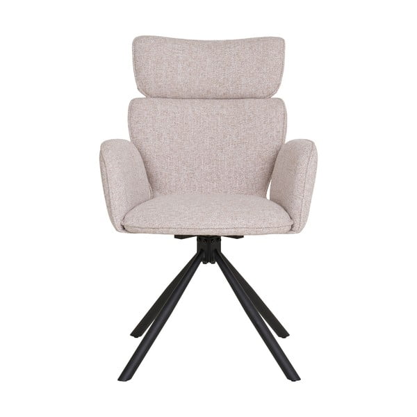 Béžové čalúnené jedálenské kreslá v súprave s podrúčkami 2 ks Cordoba – House Nordic-image-2