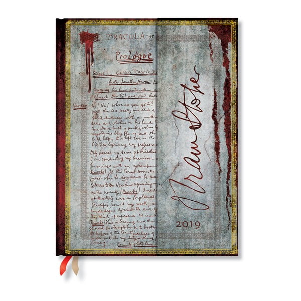 Diár na rok 2019 Paperblanks Dracula, 18 x 23 cm