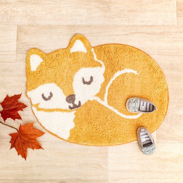 Oranžový detský bavlnený koberec Sass & Belle Woodland Fox, 46 x 60 cm-image-2