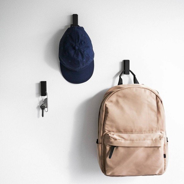 Čierne nástenné kovové háčiky v súprave 3 ks Tower – YAMAZAKI-image-2