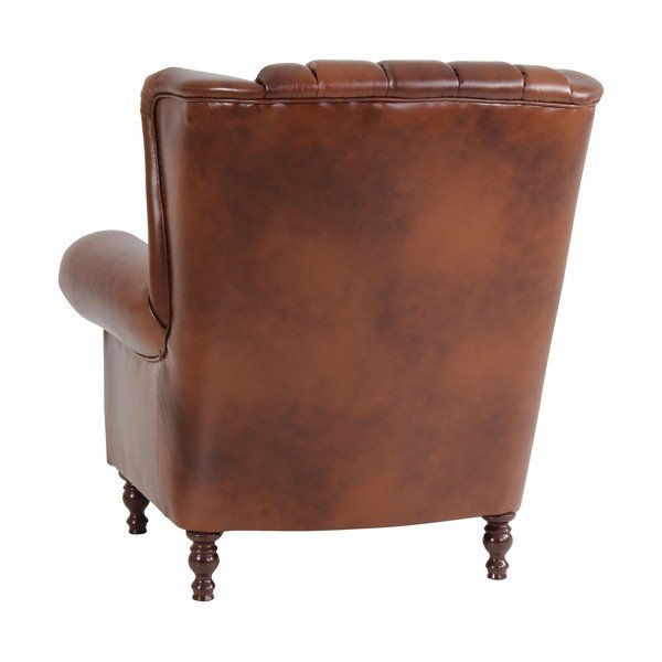 Hnedé kožené kreslo Max Winzer Vary-image-3