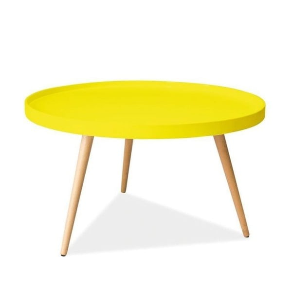 Konferenčný stolík Toni 78 cm, žltý