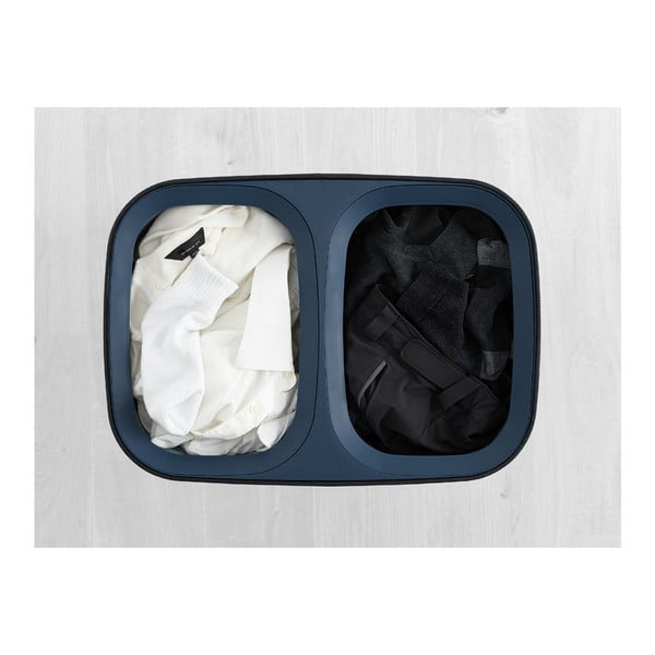 Antracitovosivý látkový/plastový kôš na bielizeň 2x45 l Tota – Joseph Joseph-image-4