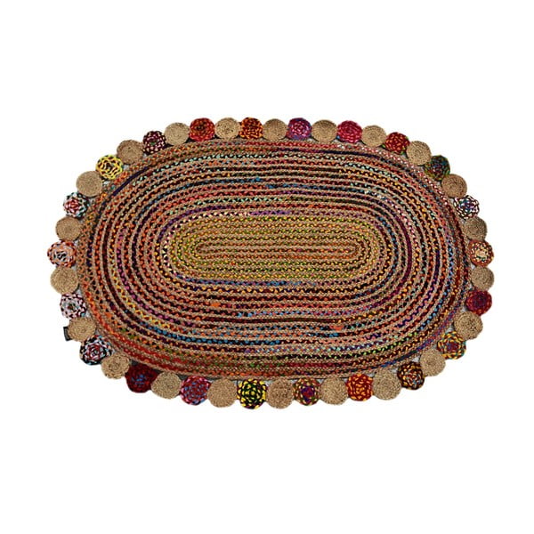 Ručne tkaný jutový koberec Bakero Roberta Rachel, 90 × 160 cm