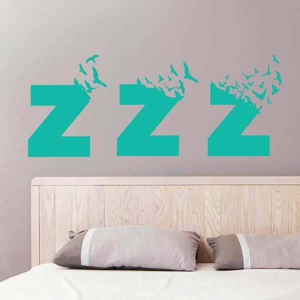 Samolepka na stenu Sleeps Birds, 70x50 cm