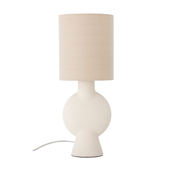 Béžová stolová lampa s textilným tienidlom (výška 54,5 cm) Sergio – Bloomingville