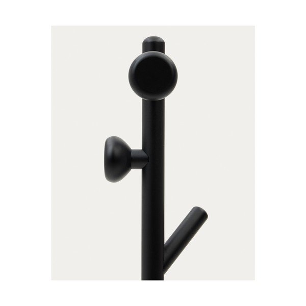 Čierny vešiak z bukového dreva 46x170 cm Nadue – Kave Home-image-3