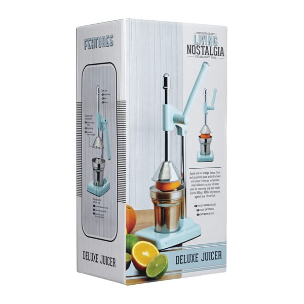 Ručný modrý pákový odšťavovač Kitchen Craft Living Nostalgia-image-2