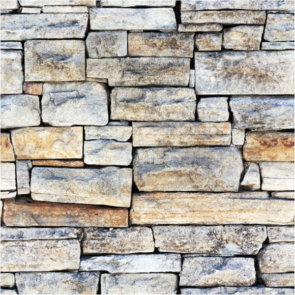 Nástenná samolepka Ambiance Wall Decal Materials Stones of Carthage, 40 × 40 cm