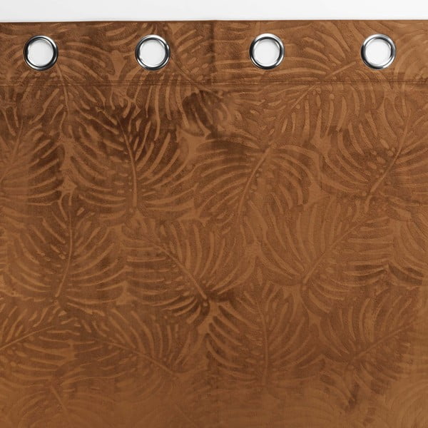 Hnedý zamatový záves 140x240 cm Analia – douceur d'intérieur-image-2