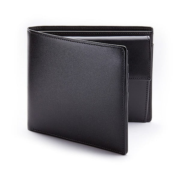 Čierna pánska peňaženka s priehradkou na drobné ANTORINI Black Satin