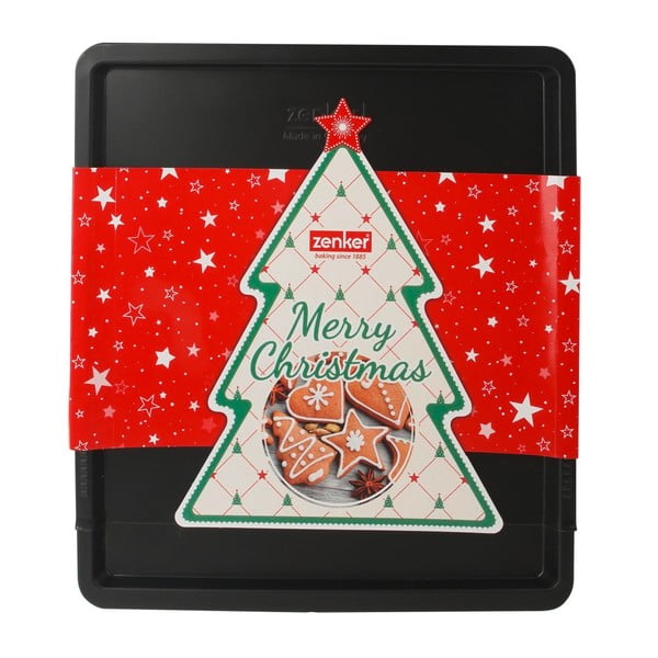 Nastaviteľný plech na pečenie Zenker Sparkling Christmas, 37 - 52 x 33 cm-image-1