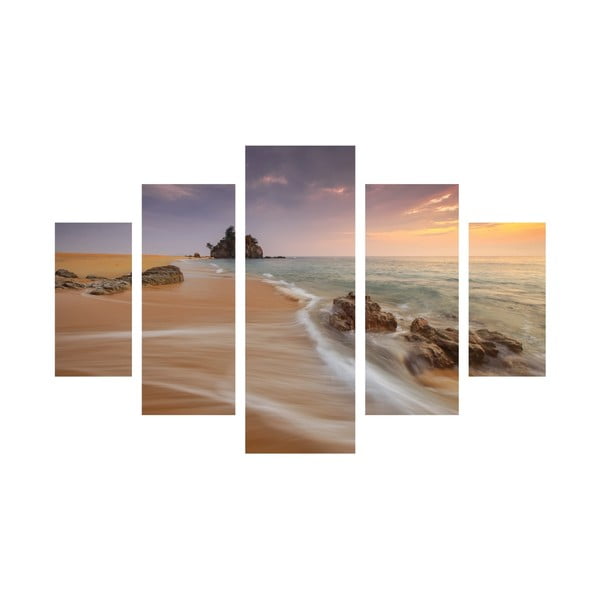 Viacdielny obraz Beach, 92 × 56 cm