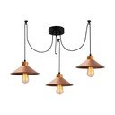 Závesné svietidlo v medenej farbe s kovovým tienidlom ø 114 cm Manavgat – Opviq lights