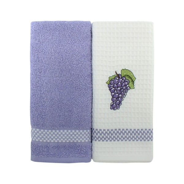 Sada 2 uterákov na ruky Grapes