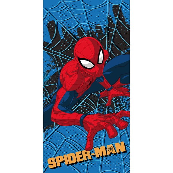 Červená/modrá detská osuška z mikrovlákna 70x140 cm Spider-man – Jerry Fabrics