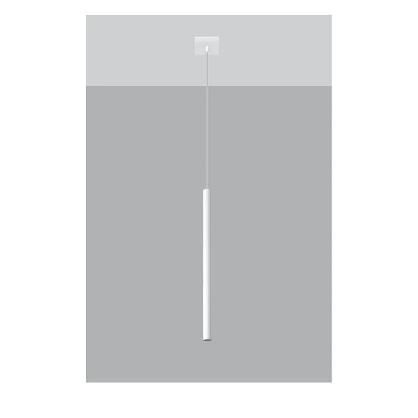 Biele závesné svietidlo Sollux Fideus Single-image-2