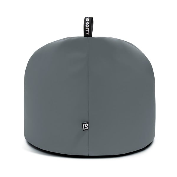 Čierny sedací vak z imitácie kože Round XL – So Soft?-image-4