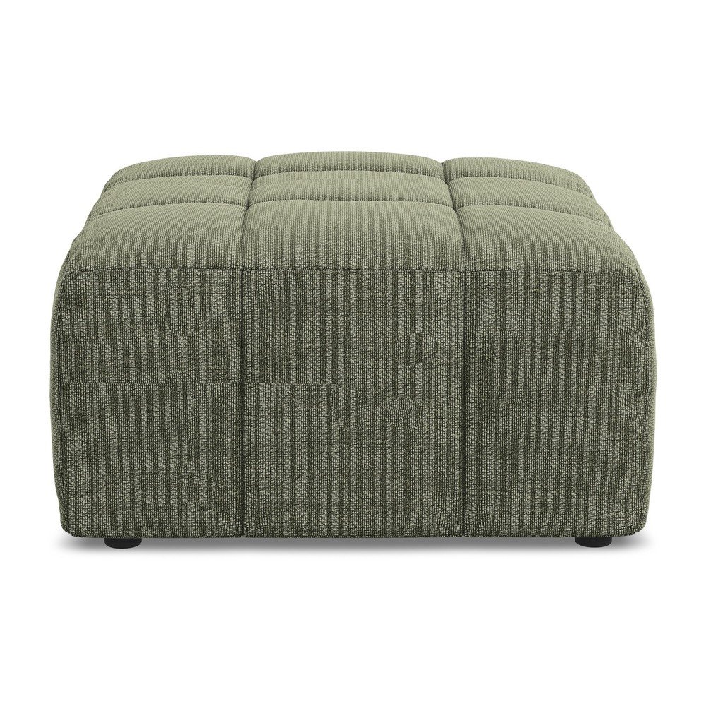 Zelená podnožka z textílie buklé Aloha – Makamii