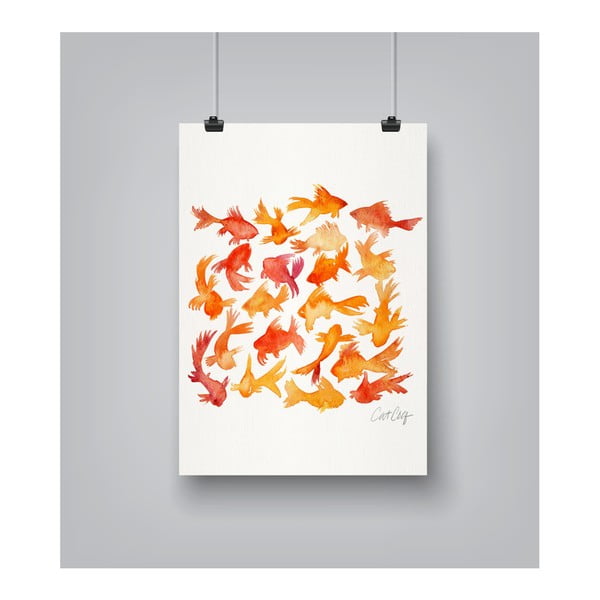 Plagát Americanflat Goldfish, 30 x 42 cm