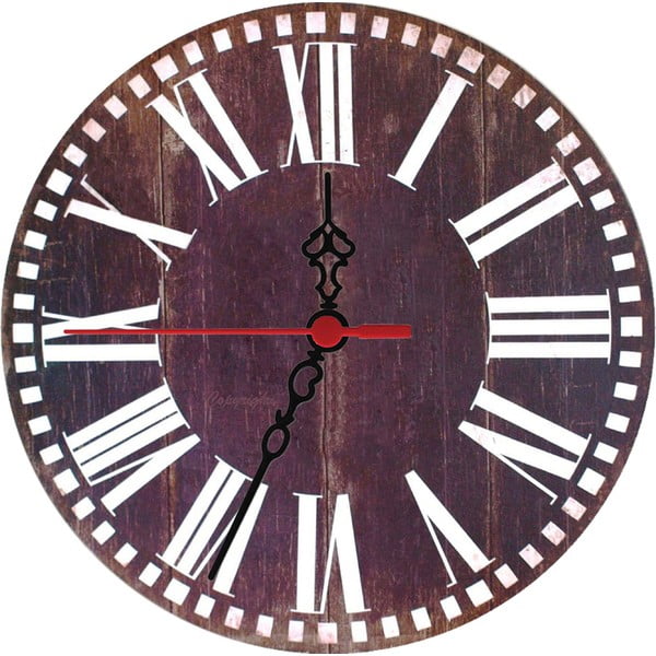 Nástenné hodiny Wooden, 30 cm
