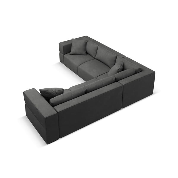 Tmavosivá variabilná rohová pohovka Esther – Milo Casa-image-3