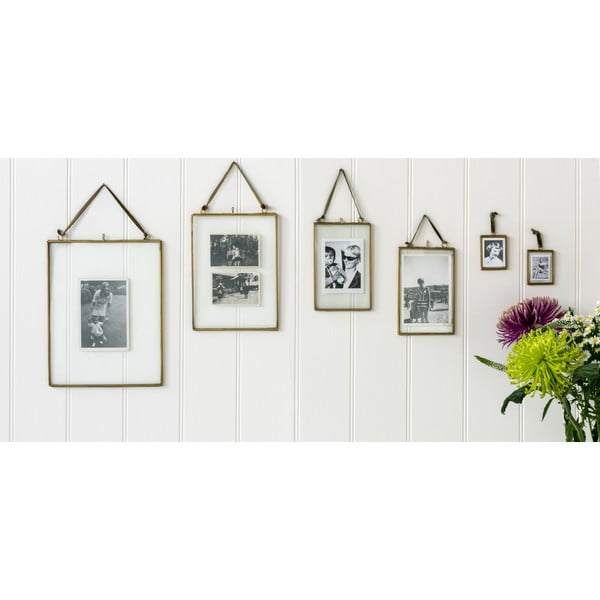 Kovový stojací rámček v zlatej farbe 20x37,5 cm – Rex London-image-1