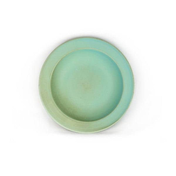 Modrozelený keramický tanier Made In Japan Basic, ⌀ 21,5 cm