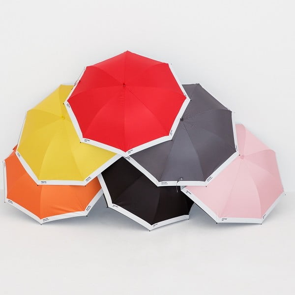 Čierny tyčový dáždnik Pantone-image-1