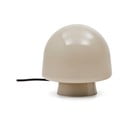 Stolová lampa sivobéžová so skleneným tienidlom (výška 20 cm) Reig – Kave Home