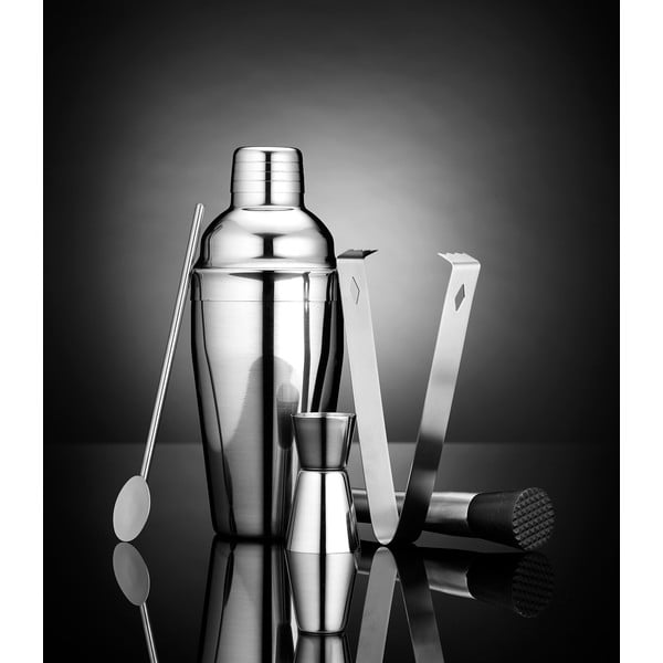 Šejker z nehrdzavejúcej ocele s príslušenstvom Aurora – Ladelle-image-1