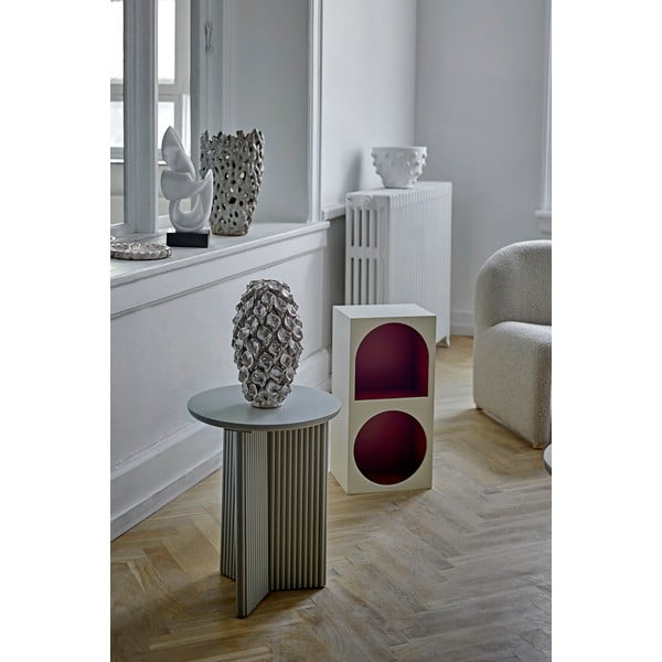 Červená/biela nástenná knižnica 30x60 cm Graphia – Bloomingville-image-3