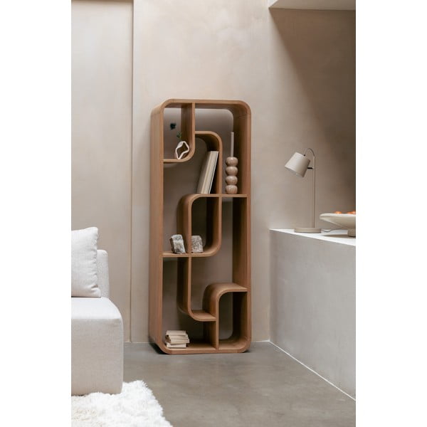 Knižnica z dubového dreva v prírodnej farbe 60x160x35 cm Seven – Zuiver-image-1