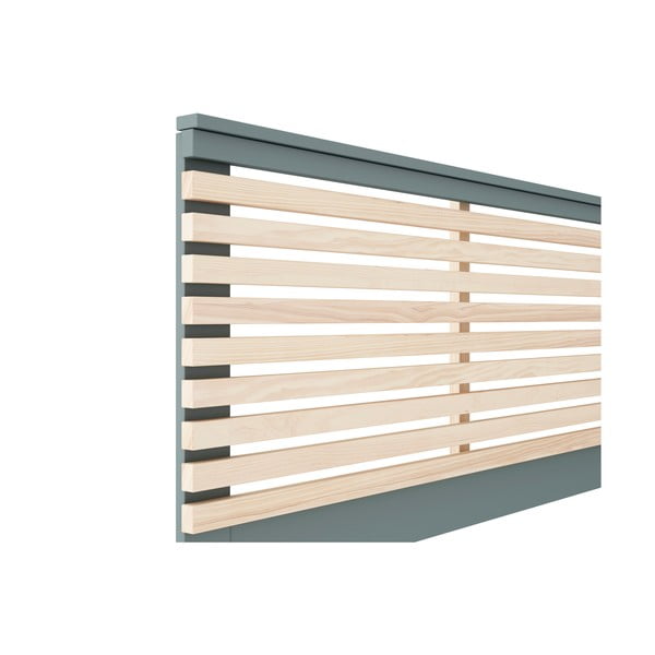 Čelo postele v dekore borovice v prírodnej farbe/sivozelené 163x100 cm Estefania – Marckeric-image-3