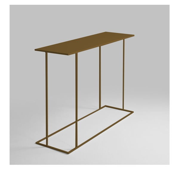 Konzolový stolík v zlatej farbe Custom Form Walt