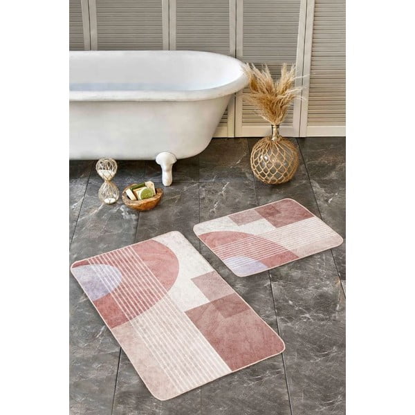 Zamatové kúpeľňové predložky v súprave 2 ks 60x100 cm – Mila Home-image-3