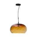 Jantárové sklenené závesné svietidlo so skleneným tienidlom ø 40 cm Balma – Kave Home