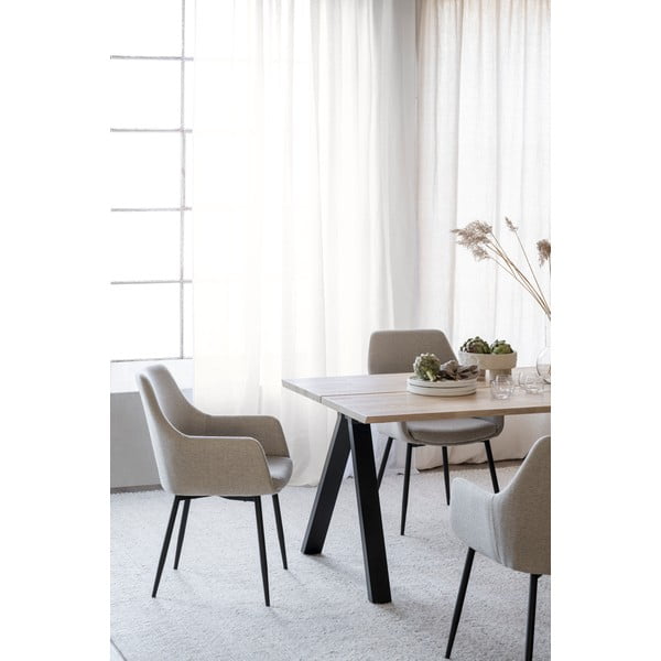 Rozkladací jedálenský stôl s doskou z dubového dreva 220x100 cm Carradale - Rowico-image-2