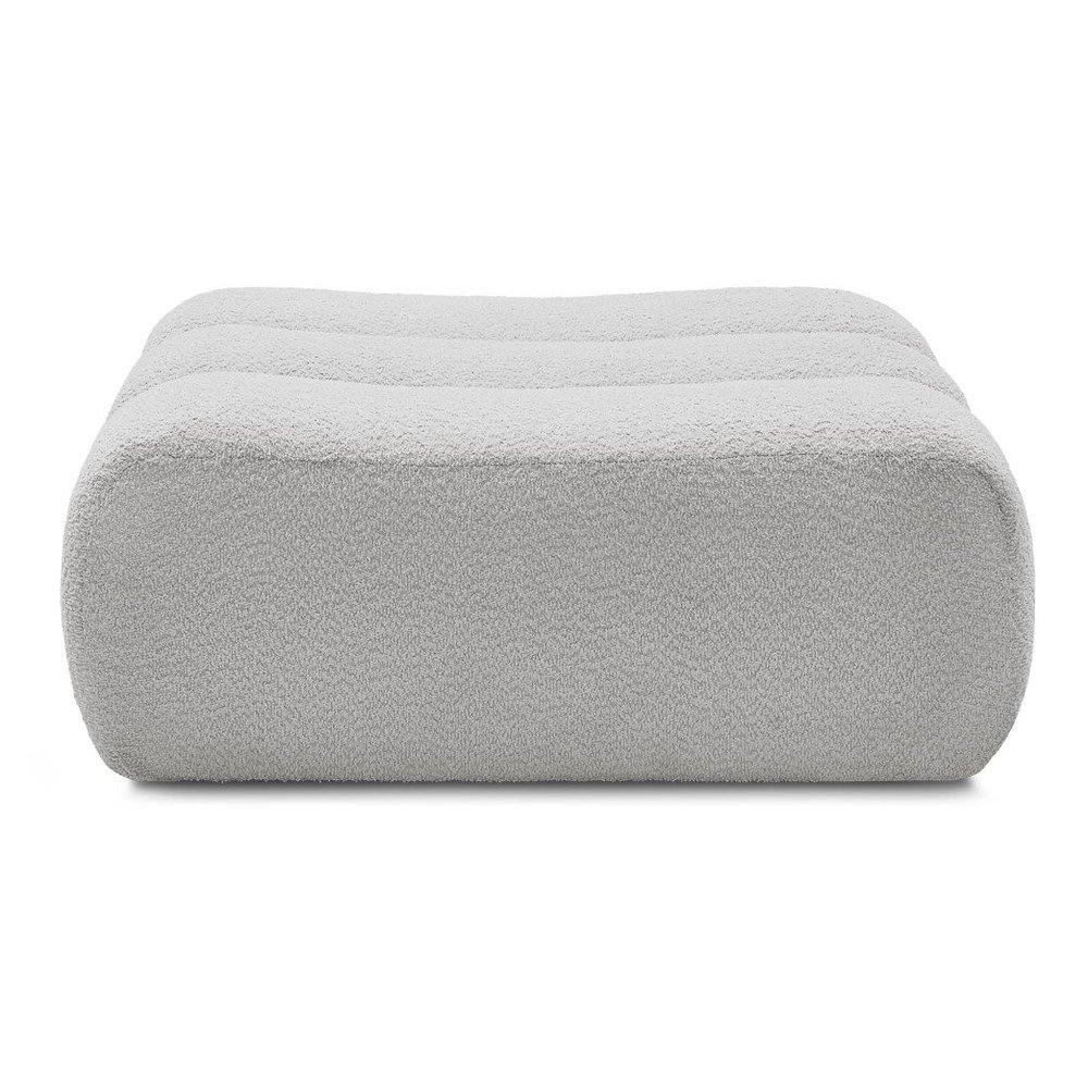 Svetlosivá podnožka z textílie buklé Azra – Bobochic Paris