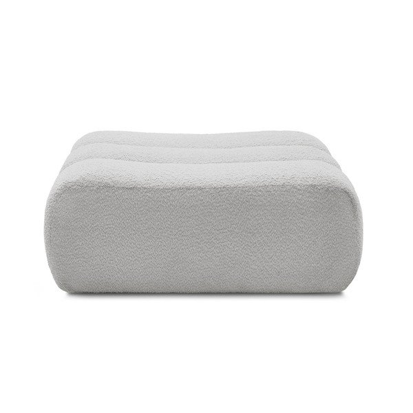 Svetlosivá podnožka z textílie buklé Azra – Bobochic Paris