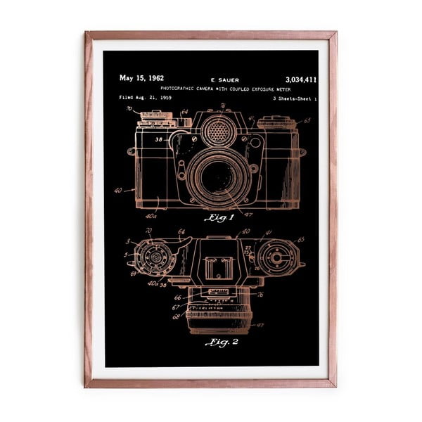 Zarámovaný plagát Really Nice Things Camera, 40 × 60 cm
