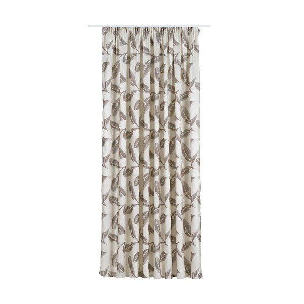 Hnedo-krémový záves 210x245 cm Nydia – Mendola Fabrics-image-2