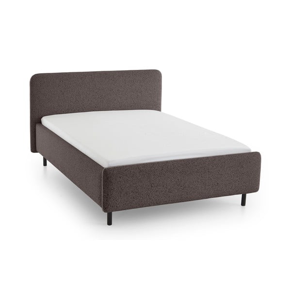 Antracitová čalúnená dvojlôžková posteľ bez roštu 140x200 cm Primo – Meise Möbel-image-2