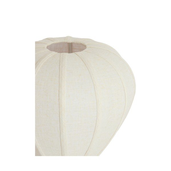 Krémovobiela kovová stolová lampa s textilným tienidlom (výška  36 cm) Kyzo – Light & Living-image-3